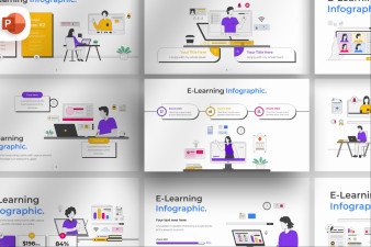 E-Learning PowerPoint Infographic Template